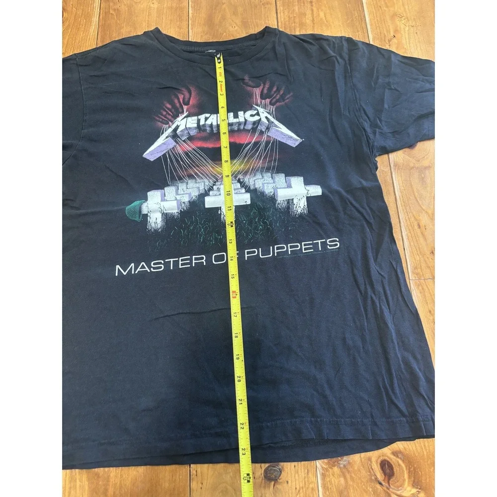 Vintage 2007 Metallica Master of Puppets Band T-Shirt Men's Black Medium